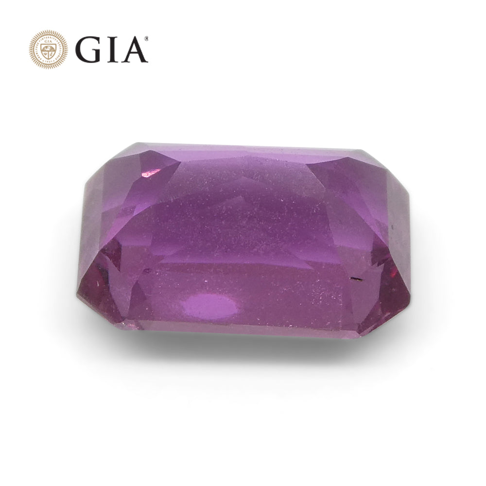 2.16ct Octagonal Purple-Pink Sapphire GIA Certified Madagascar - Skyjems Wholesale Gemstones