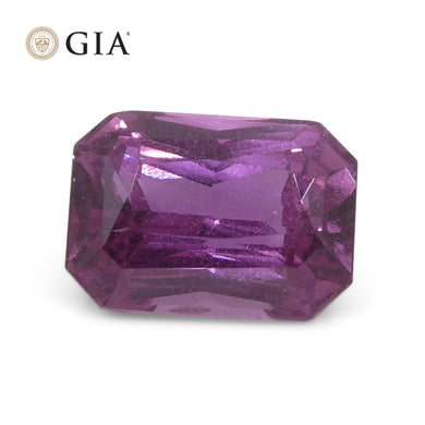 2.16ct Octagonal Purple-Pink Sapphire GIA Certified Madagascar - Skyjems Wholesale Gemstones