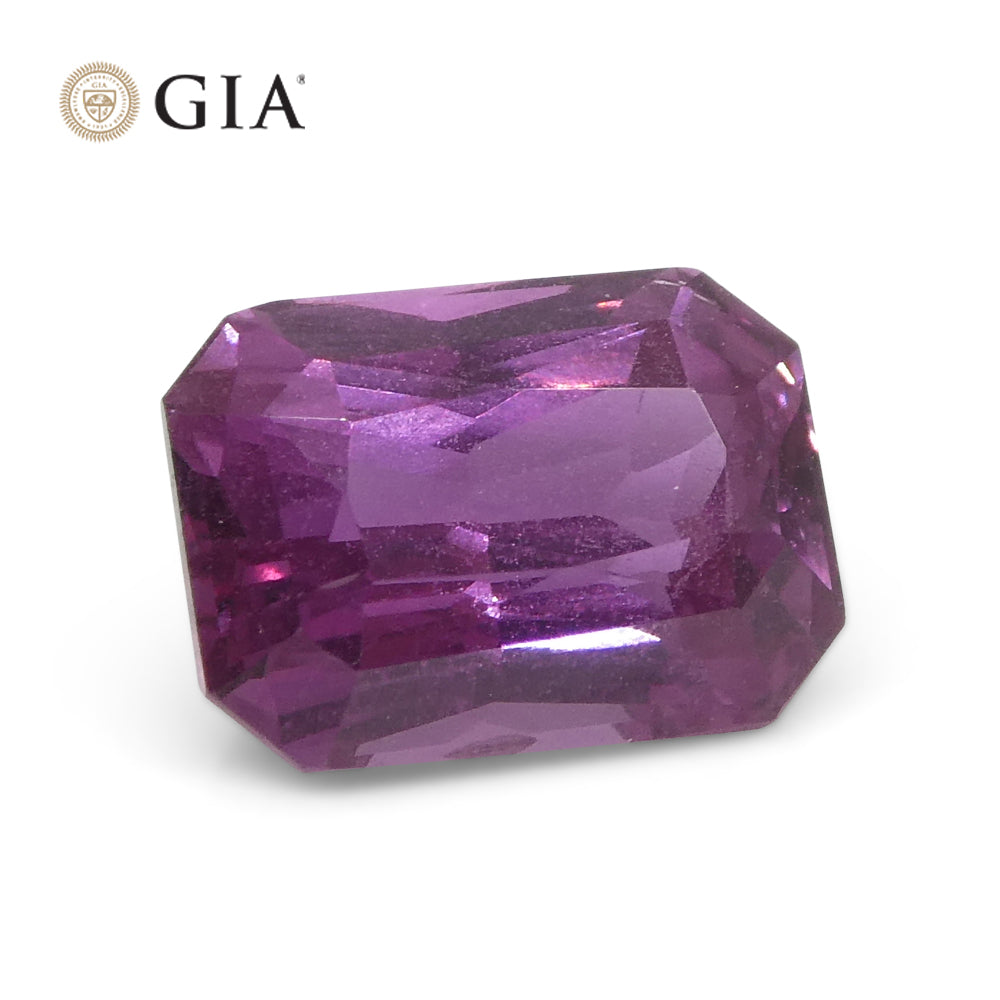 2.16ct Octagonal Purple-Pink Sapphire GIA Certified Madagascar - Skyjems Wholesale Gemstones