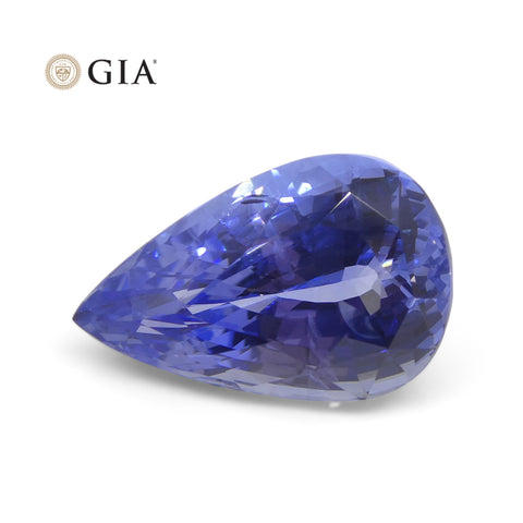 6.05ct Pear Blue Sapphire GIA Certified Sri Lanka