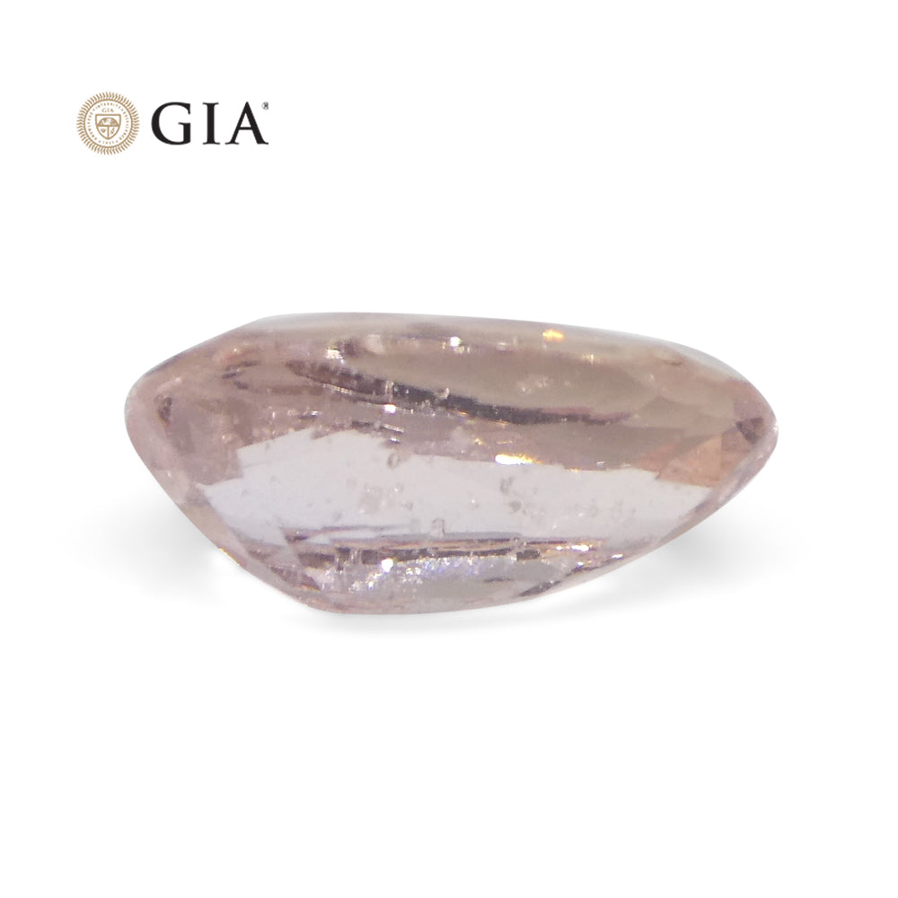 1.17ct Oval Orangy Pink Padparadscha Sapphire GIA Certified Madagascar Unheated - Skyjems Wholesale Gemstones