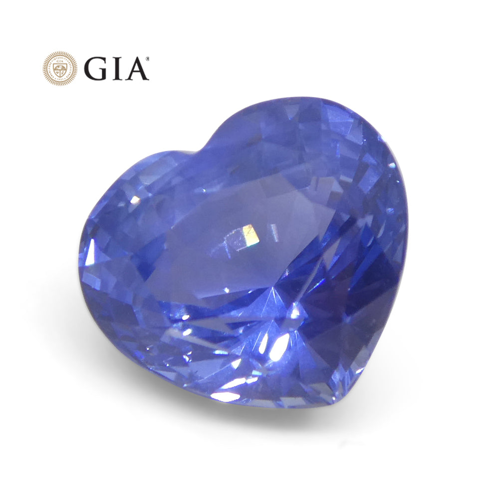 3.52ct Heart Blue Sapphire GIA Certified Sri Lanka - Skyjems Wholesale Gemstones