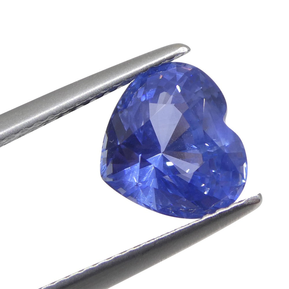 3.52ct Heart Blue Sapphire GIA Certified Sri Lanka - Skyjems Wholesale Gemstones