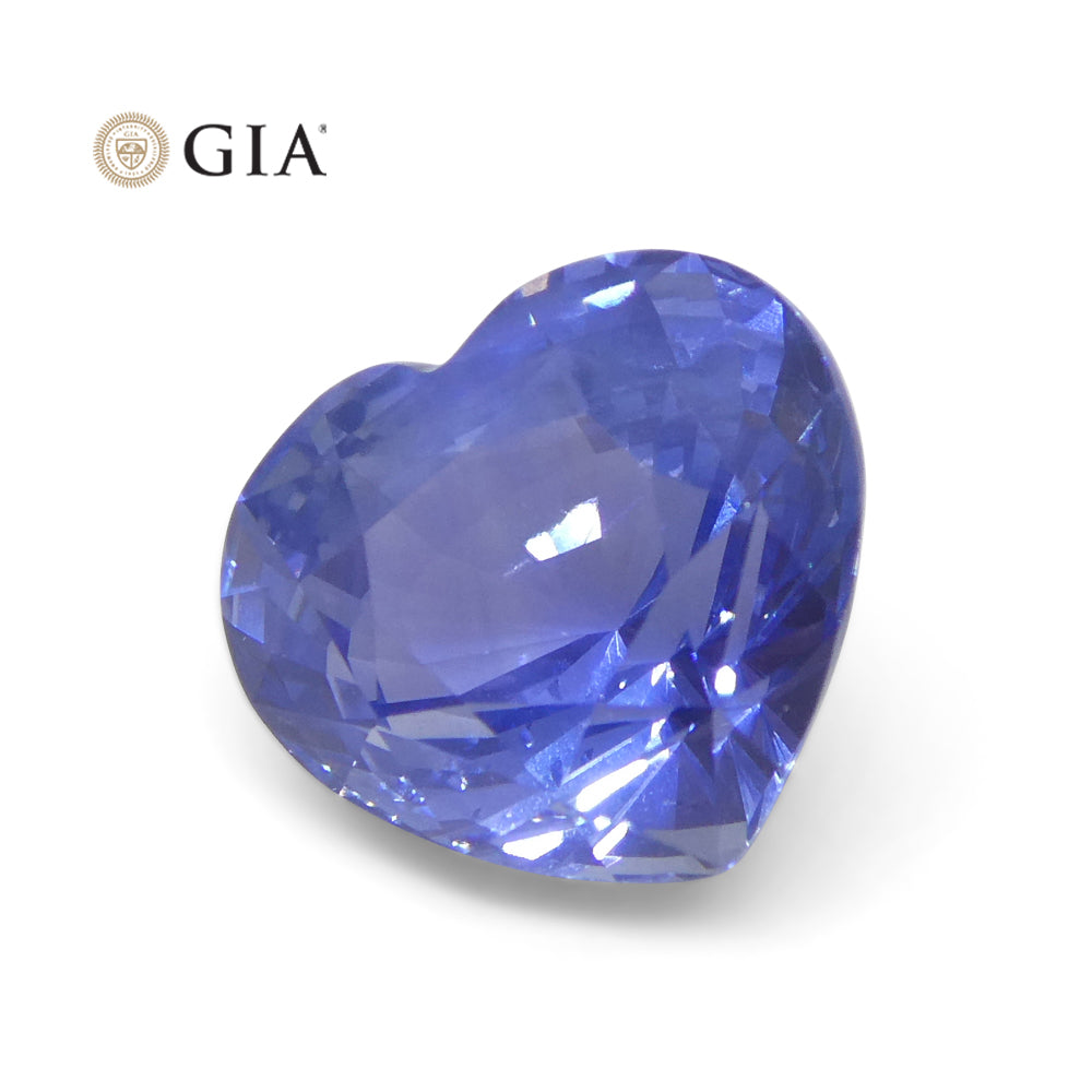 3.52ct Heart Blue Sapphire GIA Certified Sri Lanka - Skyjems Wholesale Gemstones