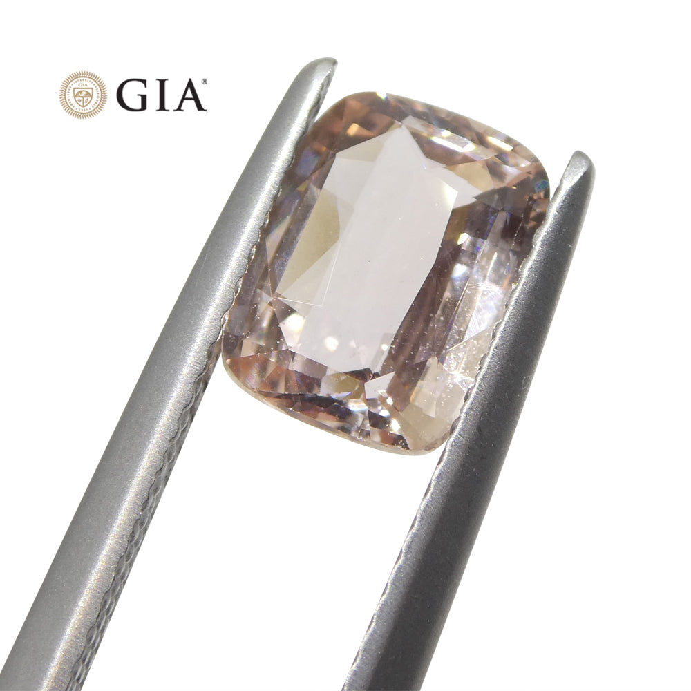 2.13ct Cushion Pink Sapphire from Madagascar, GIA Certified Unheated Natural Gemstone by SkyJems