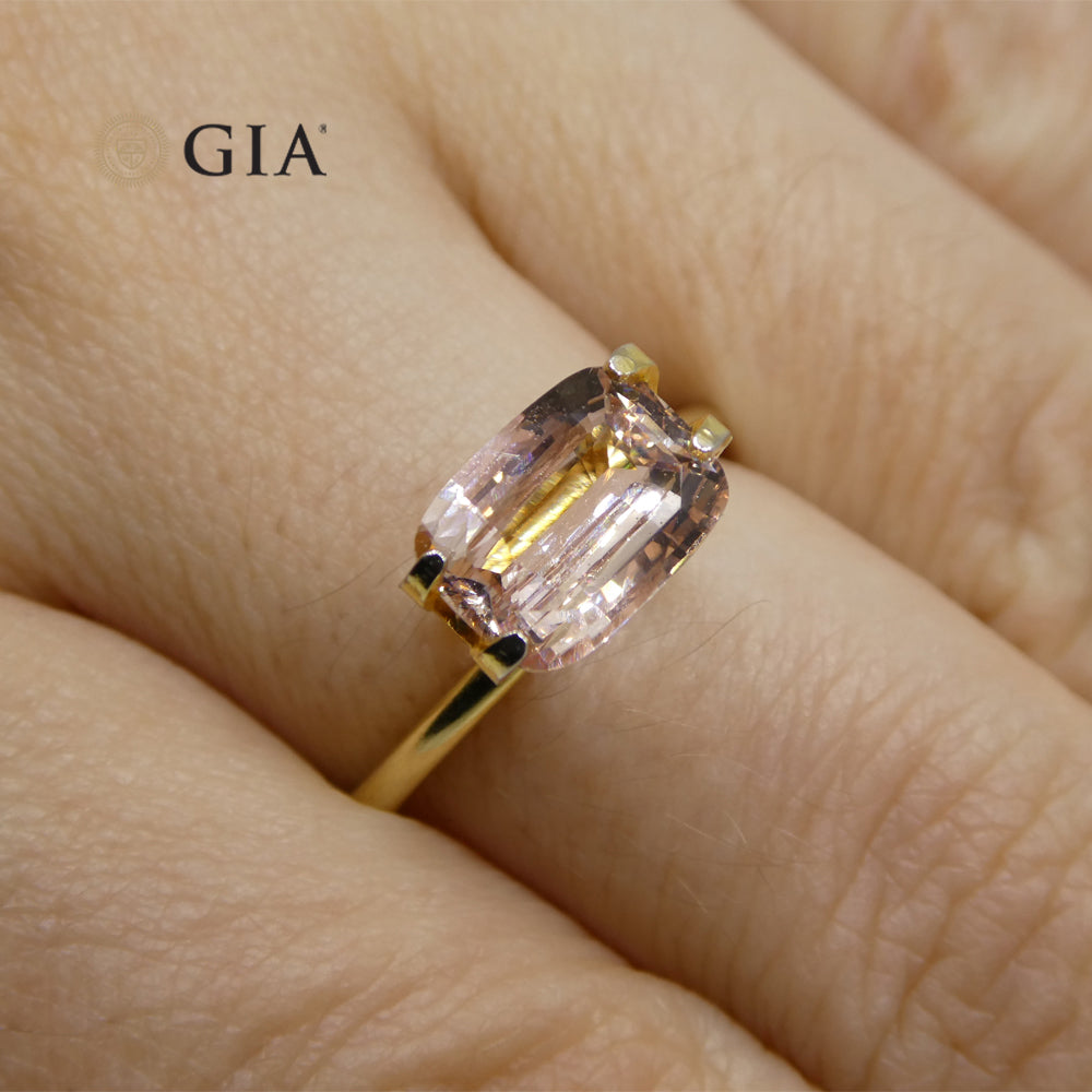 2.13ct Cushion Pink Sapphire GIA Certified Madagascar Unheated - Skyjems Wholesale Gemstones