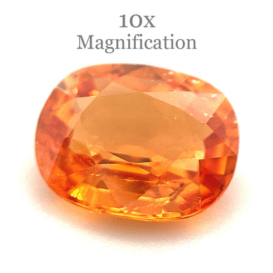 3.42ct Cushion Vivid Fanta Orange Spessartine Garnet GIA Certified - Skyjems Wholesale Gemstones