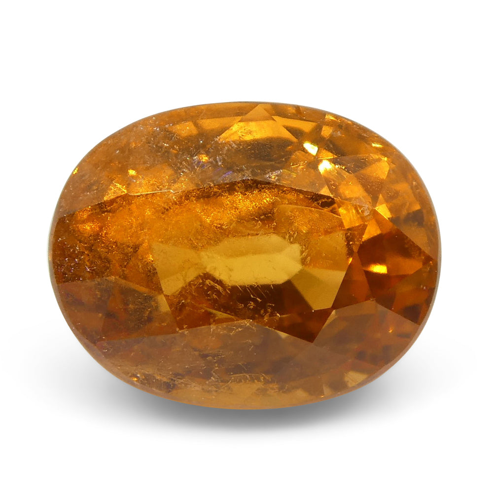 2.93ct Vivid Fanta Orange Spessartine/Spessartite Garnet Oval, GIA Certified - Skyjems Wholesale Gemstones