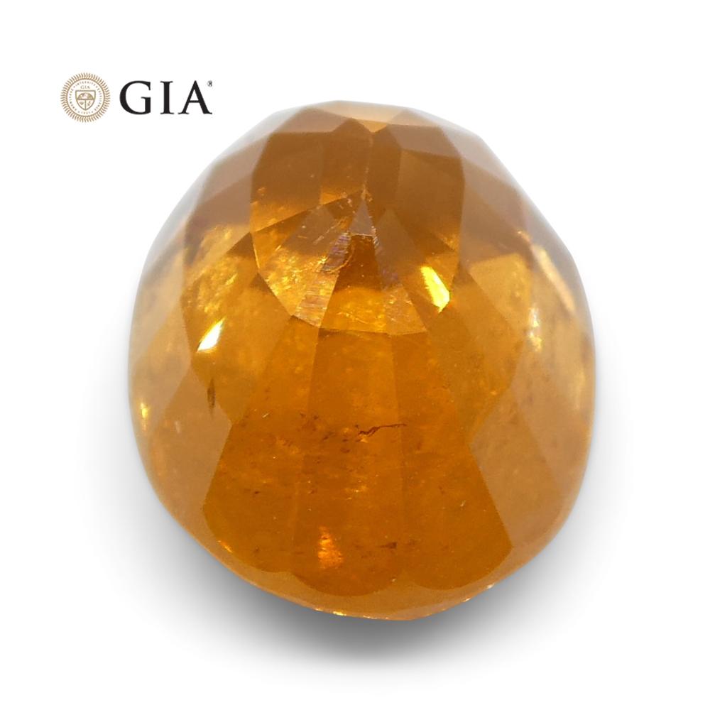 2.93ct Vivid Fanta Orange Spessartine/Spessartite Garnet Oval, GIA Certified - Skyjems Wholesale Gemstones