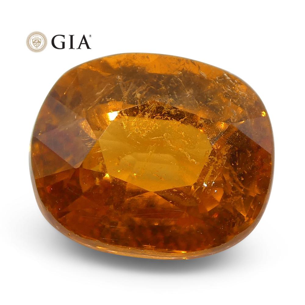 2.23ct Vivid Fanta Orange Spessartine/Spessartite Garnet Cushion, GIA Certified - Skyjems Wholesale Gemstones