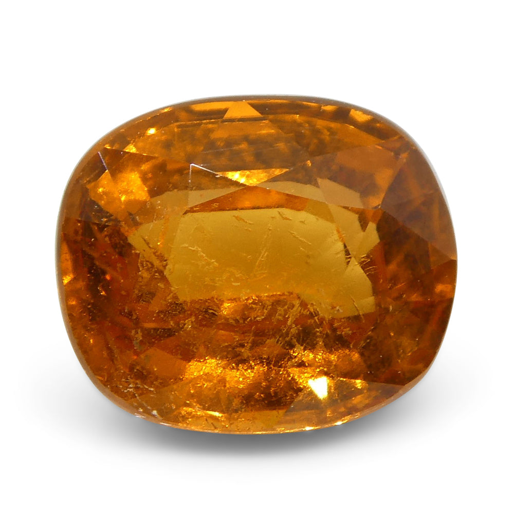 2.23ct Vivid Fanta Orange Spessartine/Spessartite Garnet Cushion, GIA Certified - Skyjems Wholesale Gemstones