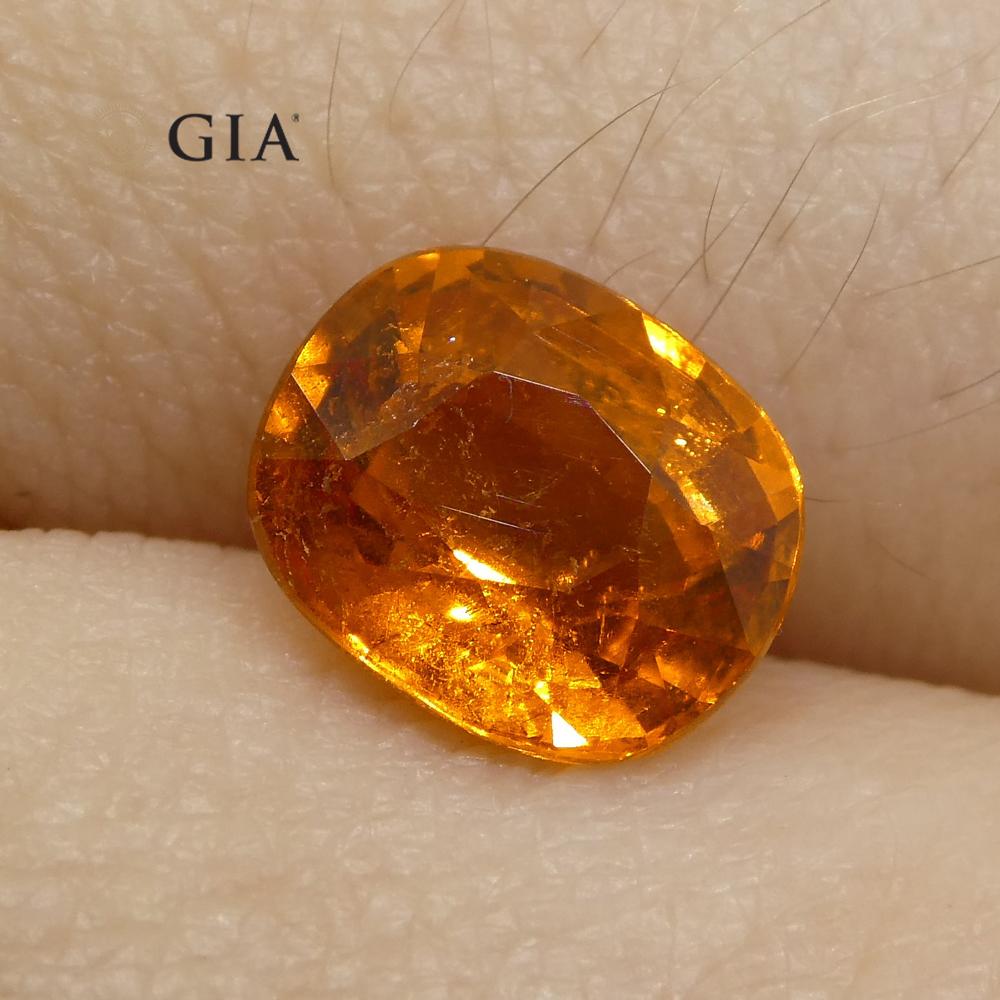 2.23ct Vivid Fanta Orange Spessartine/Spessartite Garnet Cushion, GIA Certified - Skyjems Wholesale Gemstones