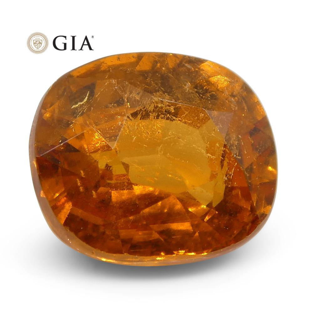 2.23ct Vivid Fanta Orange Spessartine/Spessartite Garnet Cushion, GIA Certified - Skyjems Wholesale Gemstones