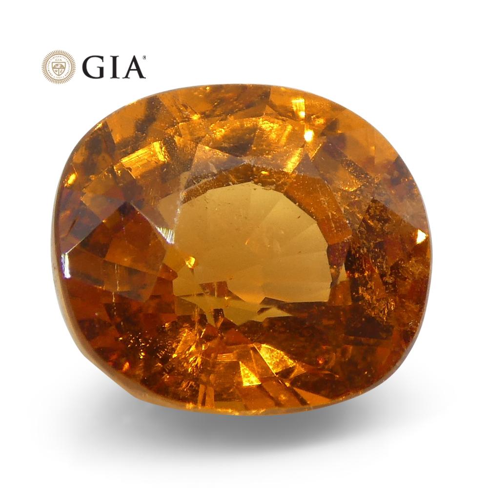 1.97 ct Fanta Orange Spessartine/Spessartite Garnet Cushion, GIA Certified - Skyjems Wholesale Gemstones