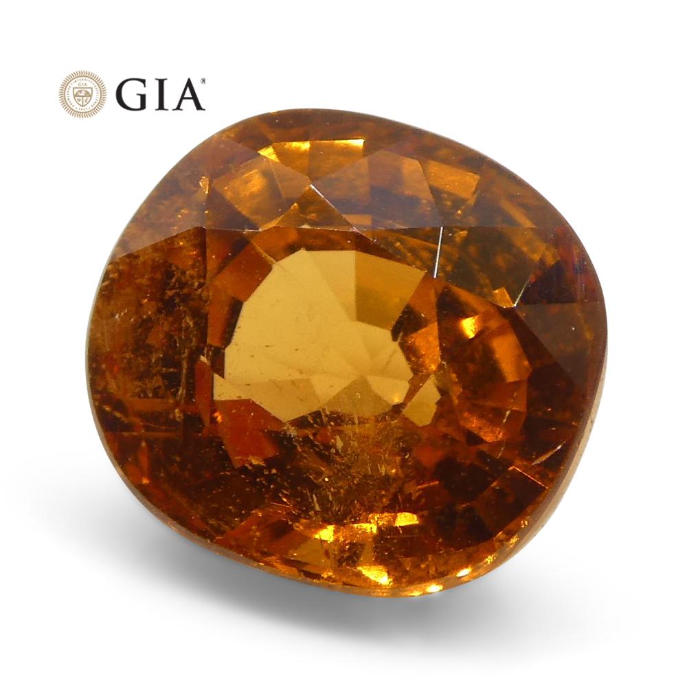 1.97 ct Fanta Orange Spessartine/Spessartite Garnet Cushion, GIA Certified - Skyjems Wholesale Gemstones