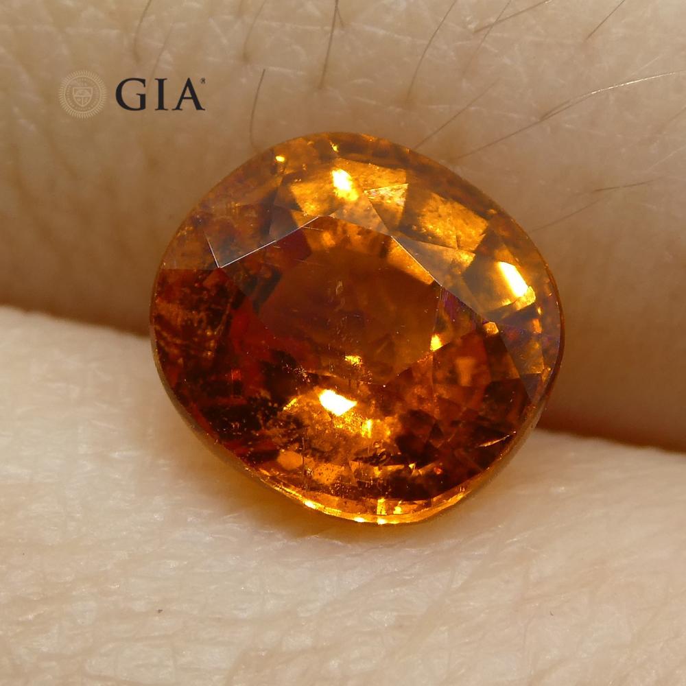 1.97 ct Fanta Orange Spessartine/Spessartite Garnet Cushion, GIA Certified - Skyjems Wholesale Gemstones