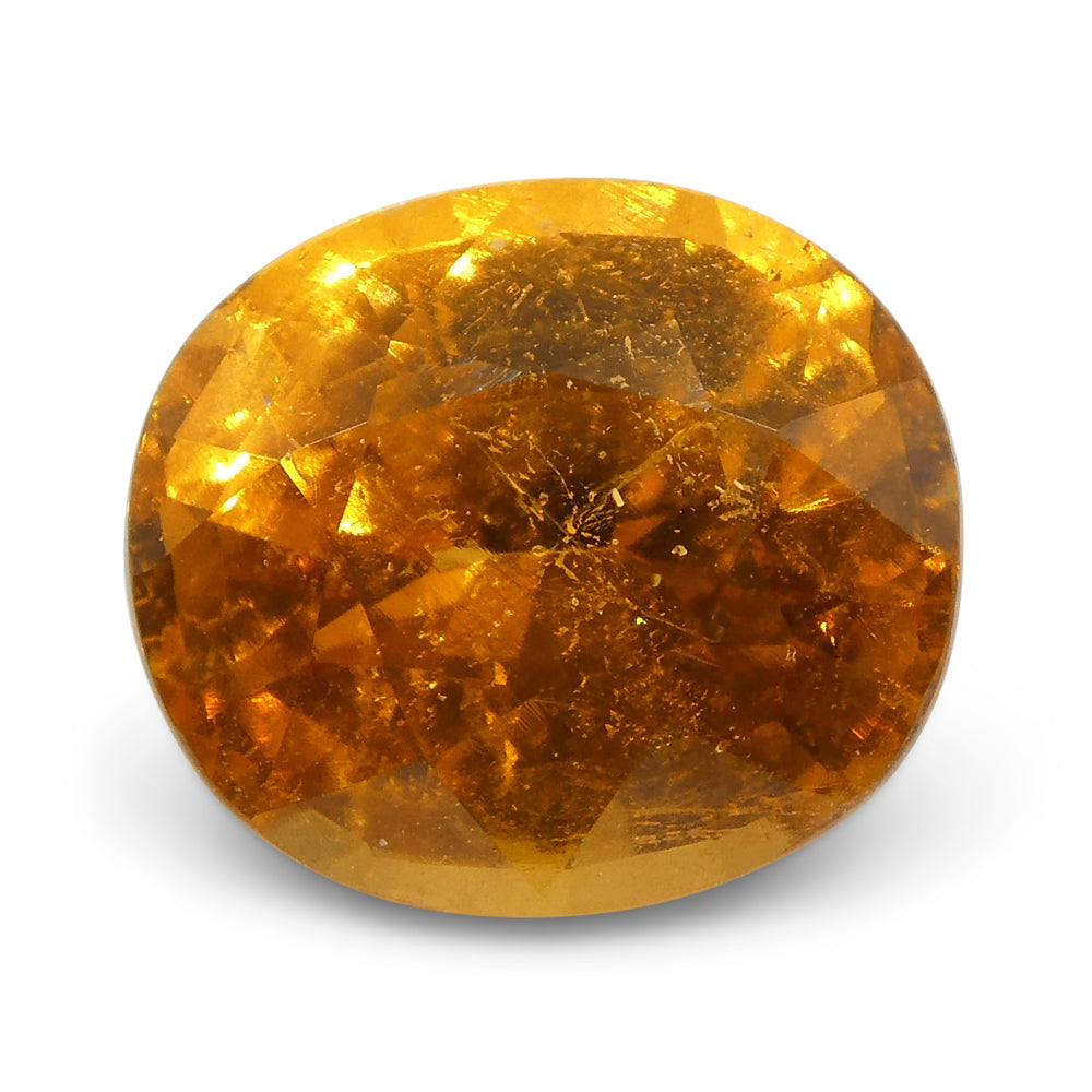 2.11ct Vivid Fanta Orange Spessartine/Spessartite Garnet Oval, GIA Certified - Skyjems Wholesale Gemstones