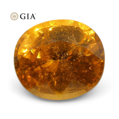 2.11ct Vivid Fanta Orange Spessartine/Spessartite Garnet Oval, GIA Certified - Skyjems Wholesale Gemstones
