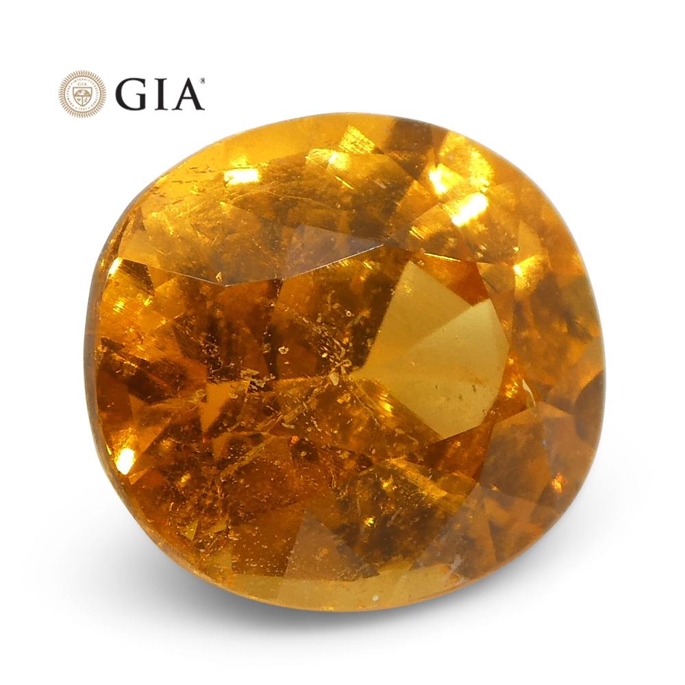 2.11ct Vivid Fanta Orange Spessartine/Spessartite Garnet Oval, GIA Certified - Skyjems Wholesale Gemstones