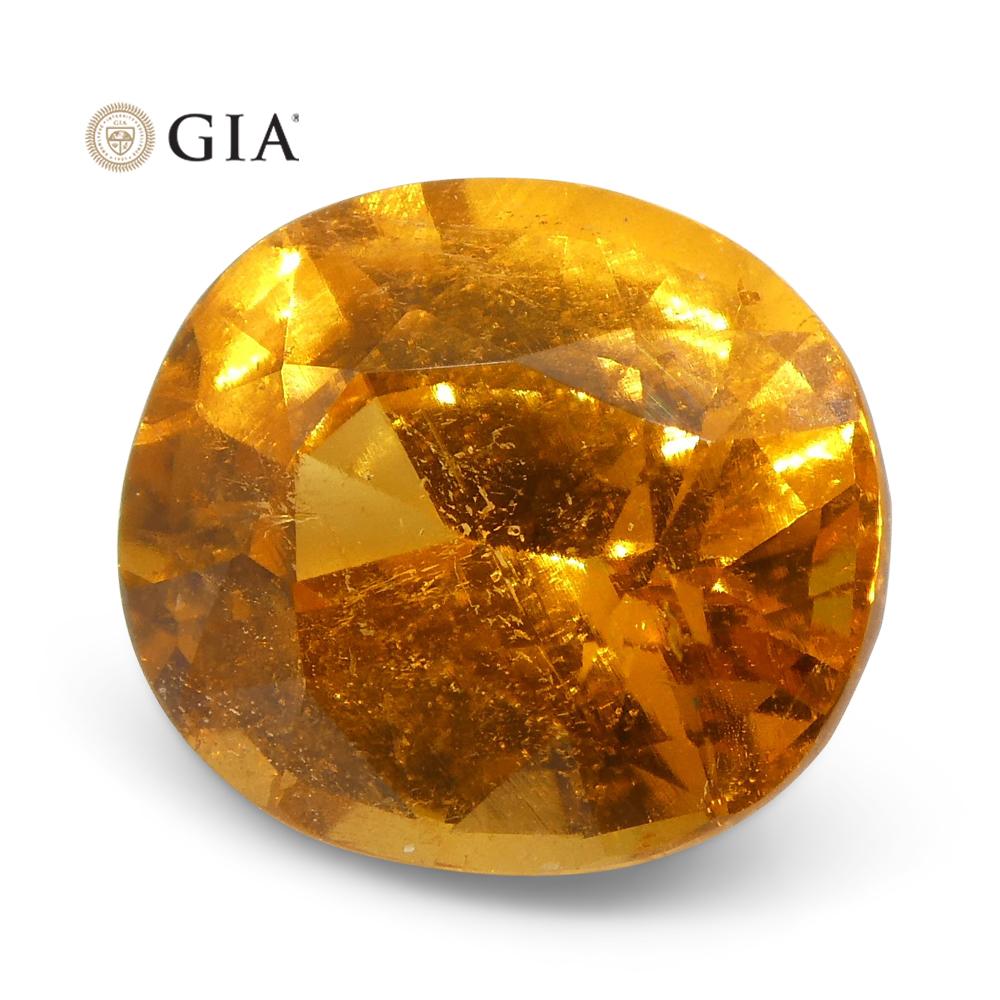 2.11ct Vivid Fanta Orange Spessartine/Spessartite Garnet Oval, GIA Certified - Skyjems Wholesale Gemstones