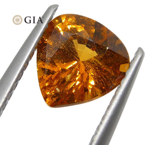 1.67ct Vivid Fanta Orange Spessartine/Spessartite Garnet Pear, GIA Certified - Skyjems Wholesale Gemstones