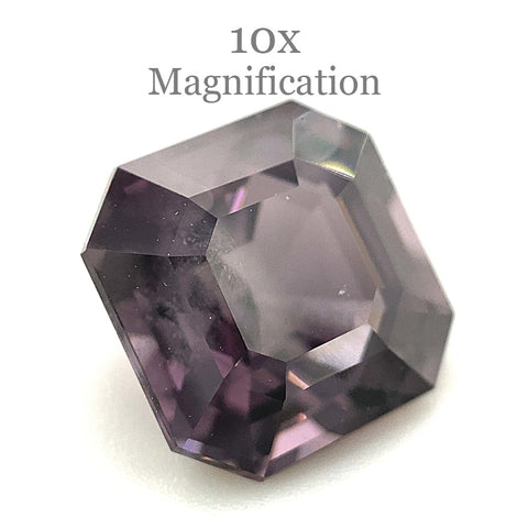 4.88ct Octagonal/Emerald Cut Grey Purple Spinel GIA Certified Unheated