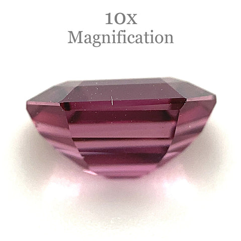 2.5ct Octagonal/Emerald Cut Pink-Purple Spinel GIA Certified Unheated