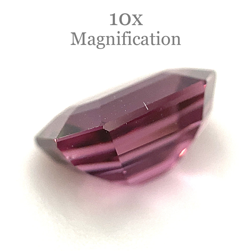 2.5ct Octagonal/Emerald Cut Pink-Purple Spinel GIA Certified Unheated - Skyjems Wholesale Gemstones