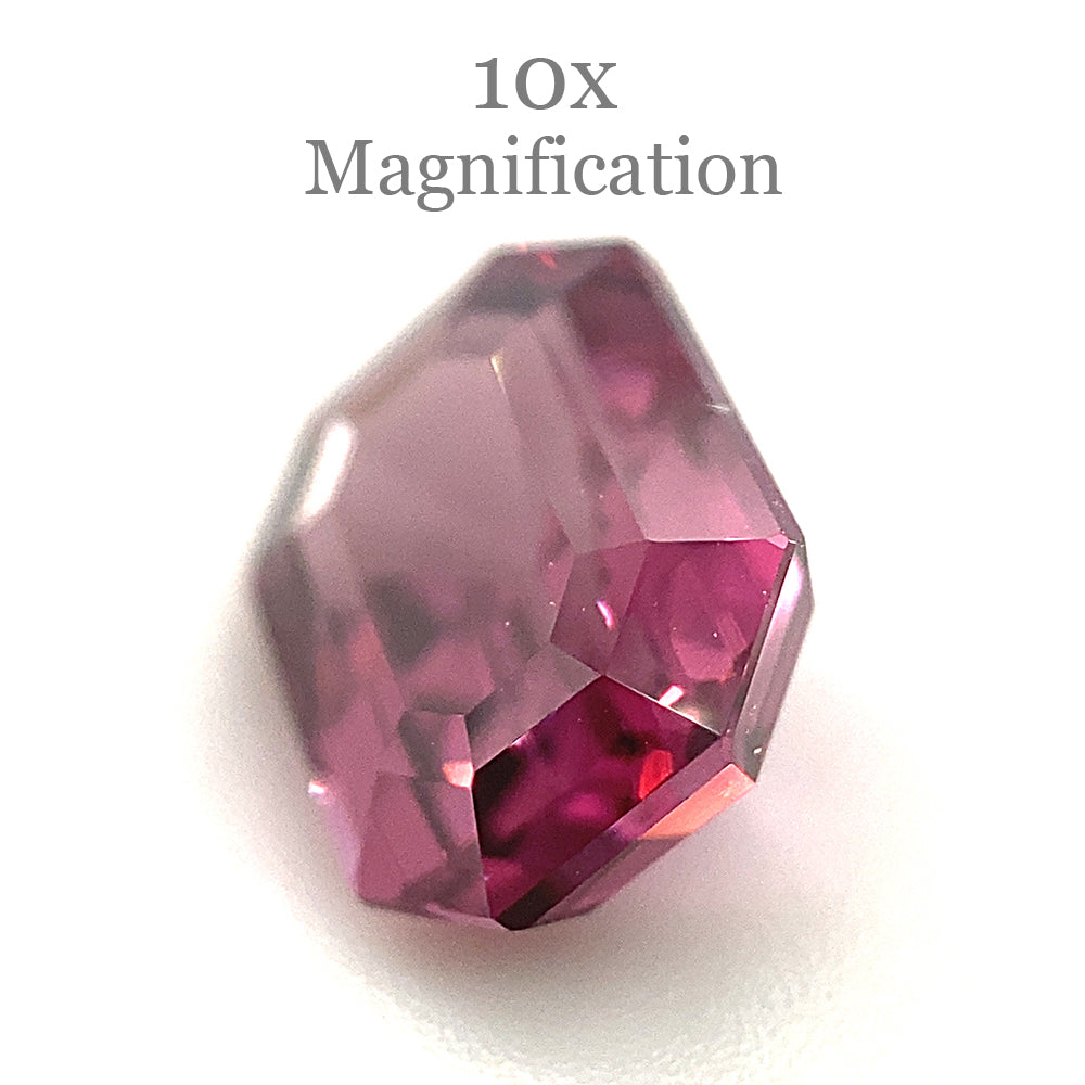 2.5ct Octagonal/Emerald Cut Pink-Purple Spinel GIA Certified Unheated - Skyjems Wholesale Gemstones