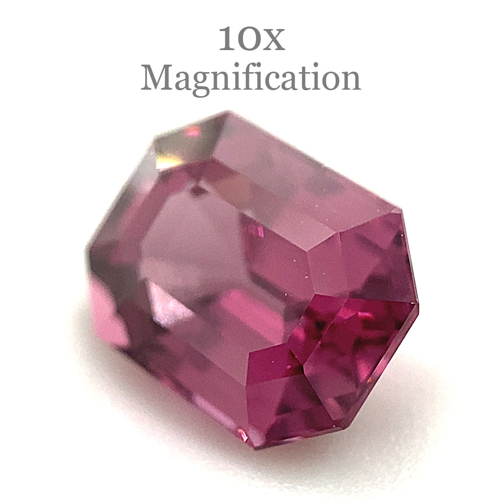 2.5ct Octagonal/Emerald Cut Pink-Purple Spinel GIA Certified Unheated - Skyjems Wholesale Gemstones