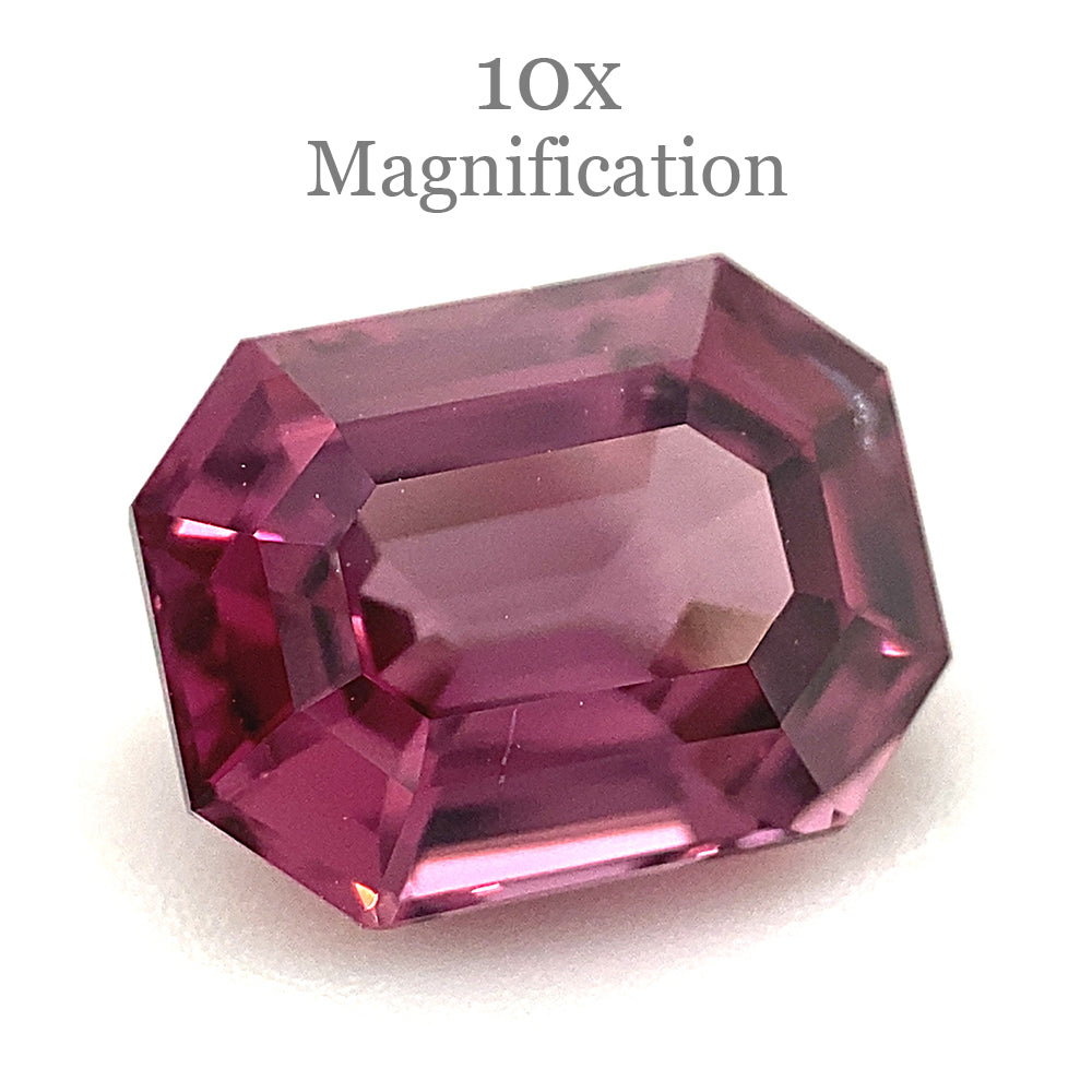 2.5ct Octagonal/Emerald Cut Pink-Purple Spinel GIA Certified Unheated - Skyjems Wholesale Gemstones