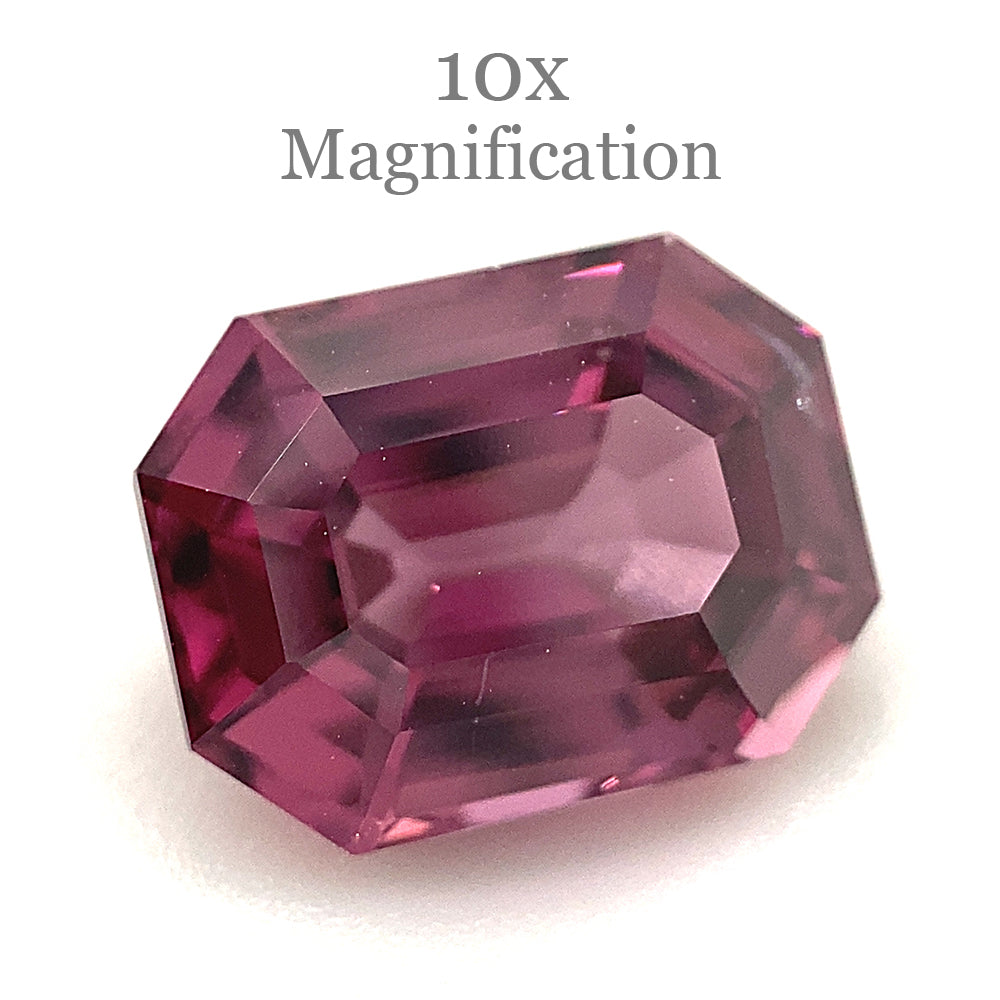 2.5ct Octagonal/Emerald Cut Pink-Purple Spinel GIA Certified Unheated - Skyjems Wholesale Gemstones