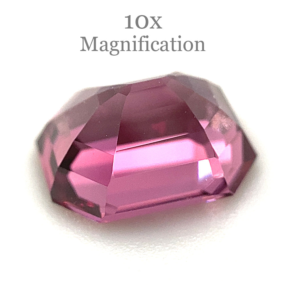 2.5ct Octagonal/Emerald Cut Pink-Purple Spinel GIA Certified Unheated - Skyjems Wholesale Gemstones