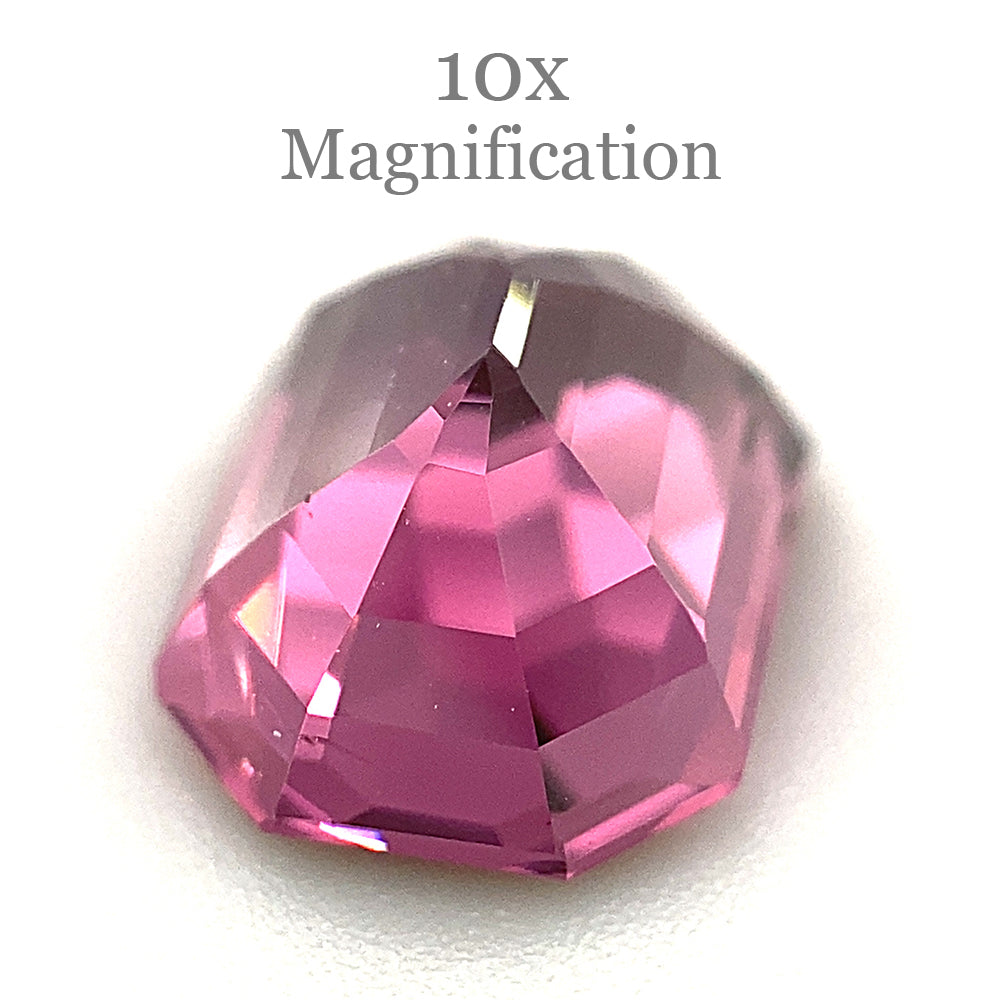 2.5ct Octagonal/Emerald Cut Pink-Purple Spinel GIA Certified Unheated - Skyjems Wholesale Gemstones