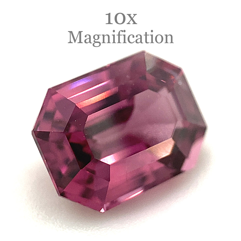 2.5ct Octagonal/Emerald Cut Pink-Purple Spinel GIA Certified Unheated - Skyjems Wholesale Gemstones