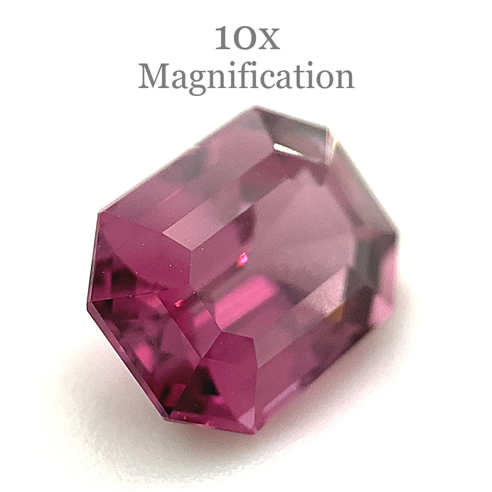 2.5ct Octagonal/Emerald Cut Pink-Purple Spinel GIA Certified Unheated - Skyjems Wholesale Gemstones