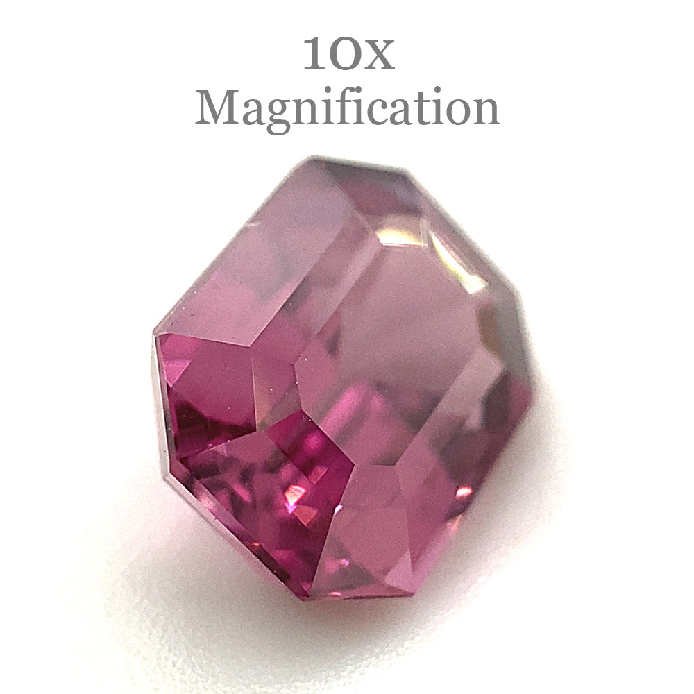 2.5ct Octagonal/Emerald Cut Pink-Purple Spinel GIA Certified Unheated - Skyjems Wholesale Gemstones