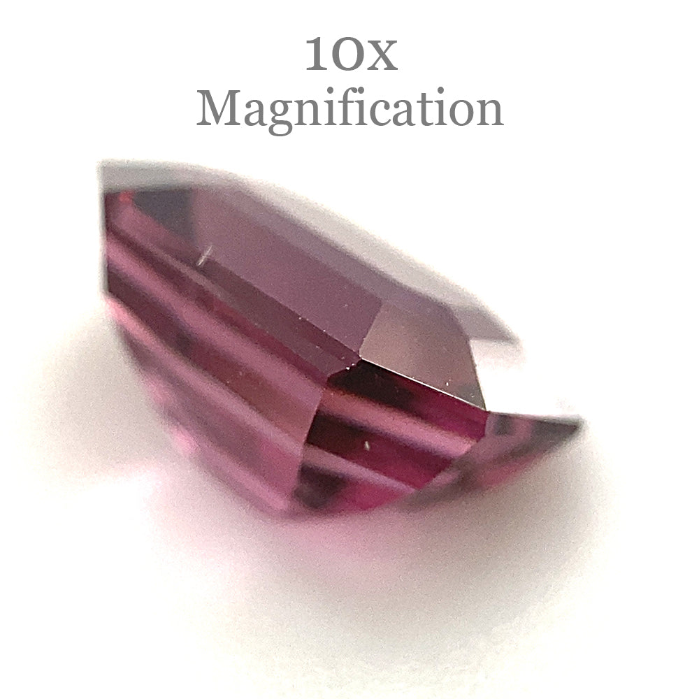 2.5ct Octagonal/Emerald Cut Pink-Purple Spinel GIA Certified Unheated - Skyjems Wholesale Gemstones