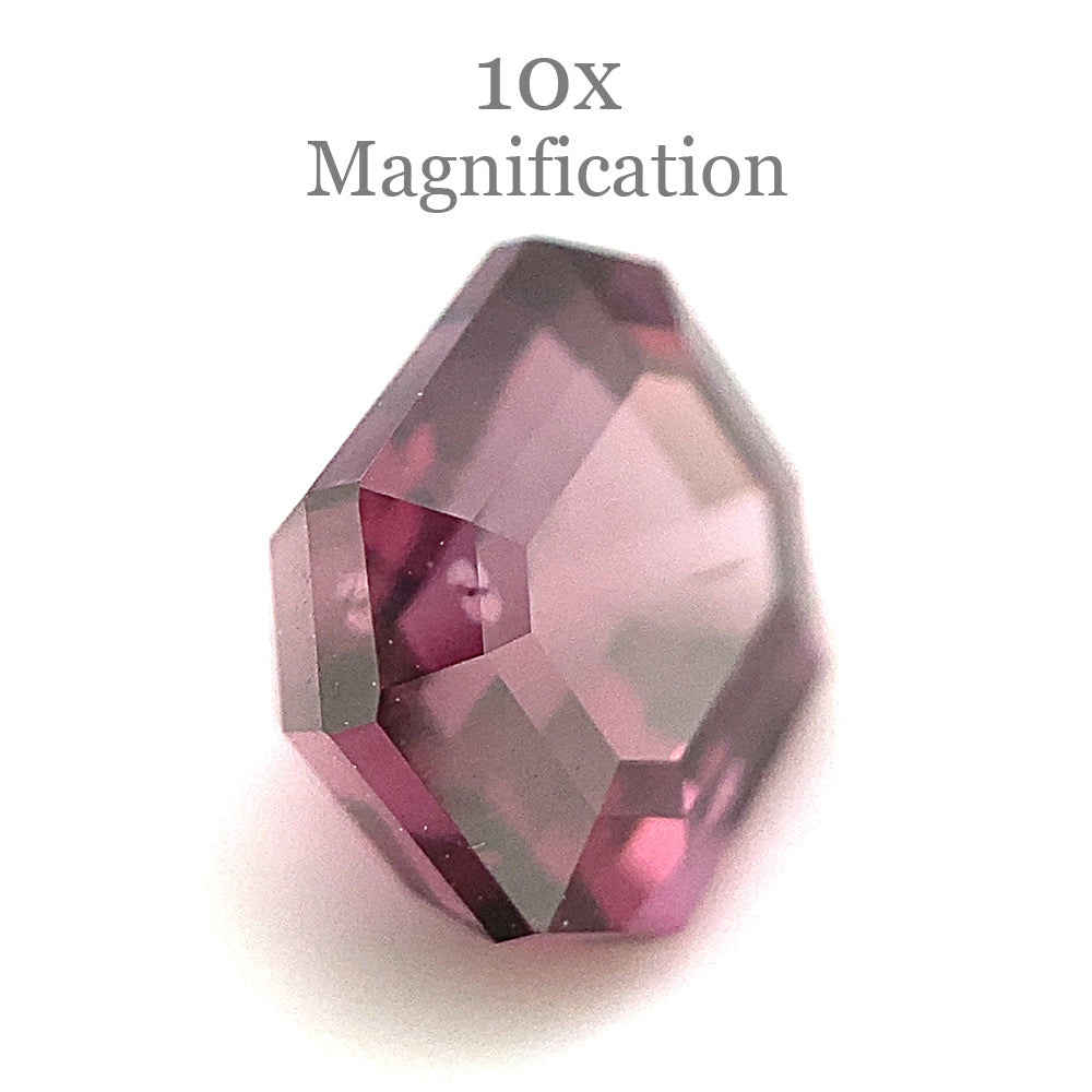 2.3ct Octagonal/Emerald Cut Purplish Pink Spinel GIA Certified Unheated - Skyjems Wholesale Gemstones