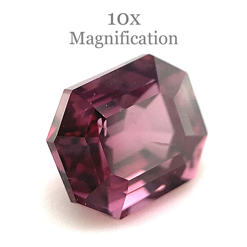 2.3ct Octagonal/Emerald Cut Purplish Pink Spinel GIA Certified Unheated - Skyjems Wholesale Gemstones