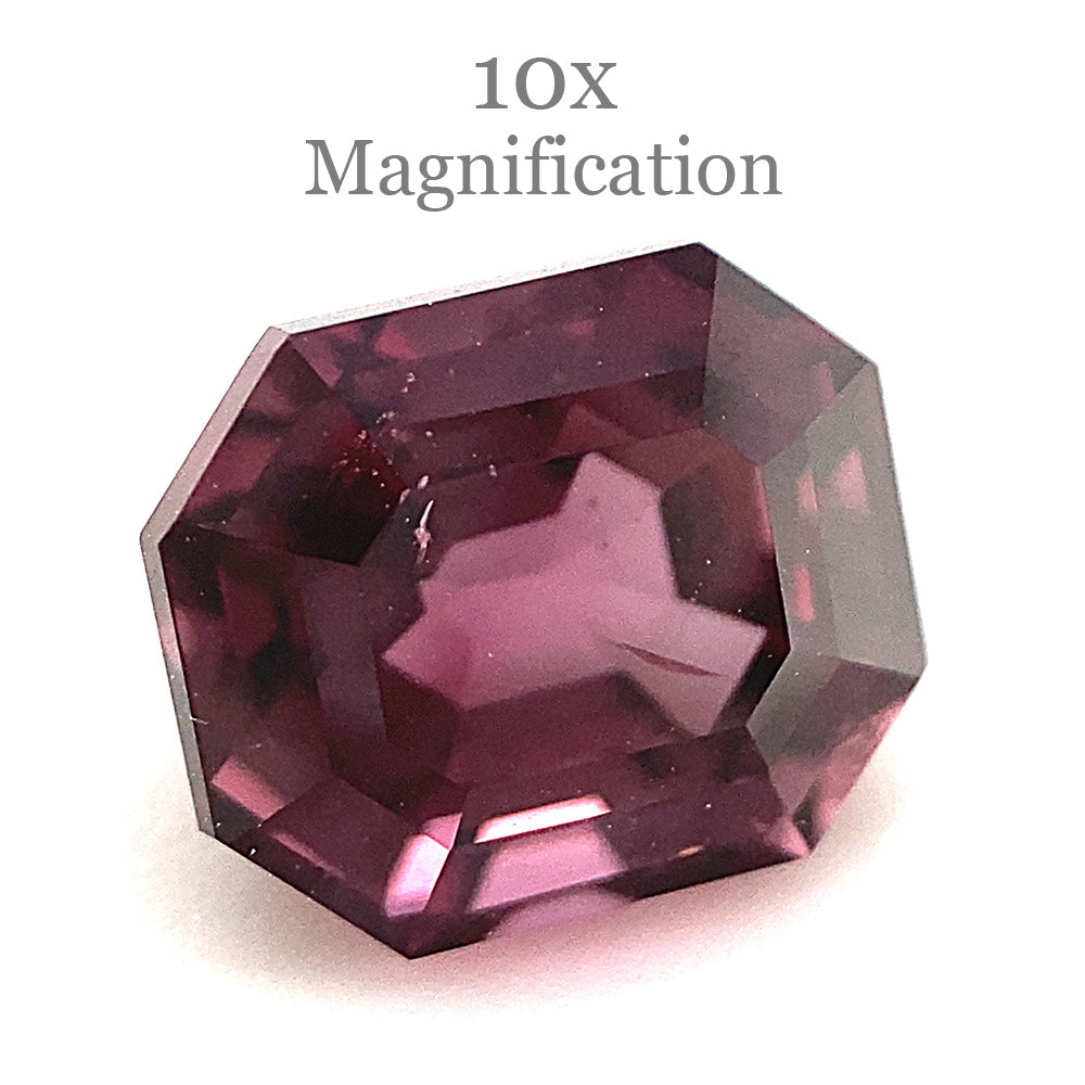 2.3ct Octagonal/Emerald Cut Purplish Pink Spinel GIA Certified Unheated - Skyjems Wholesale Gemstones