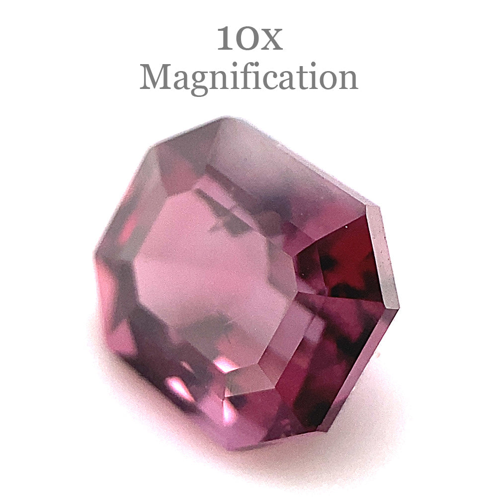 2.3ct Octagonal/Emerald Cut Purplish Pink Spinel GIA Certified Unheated - Skyjems Wholesale Gemstones