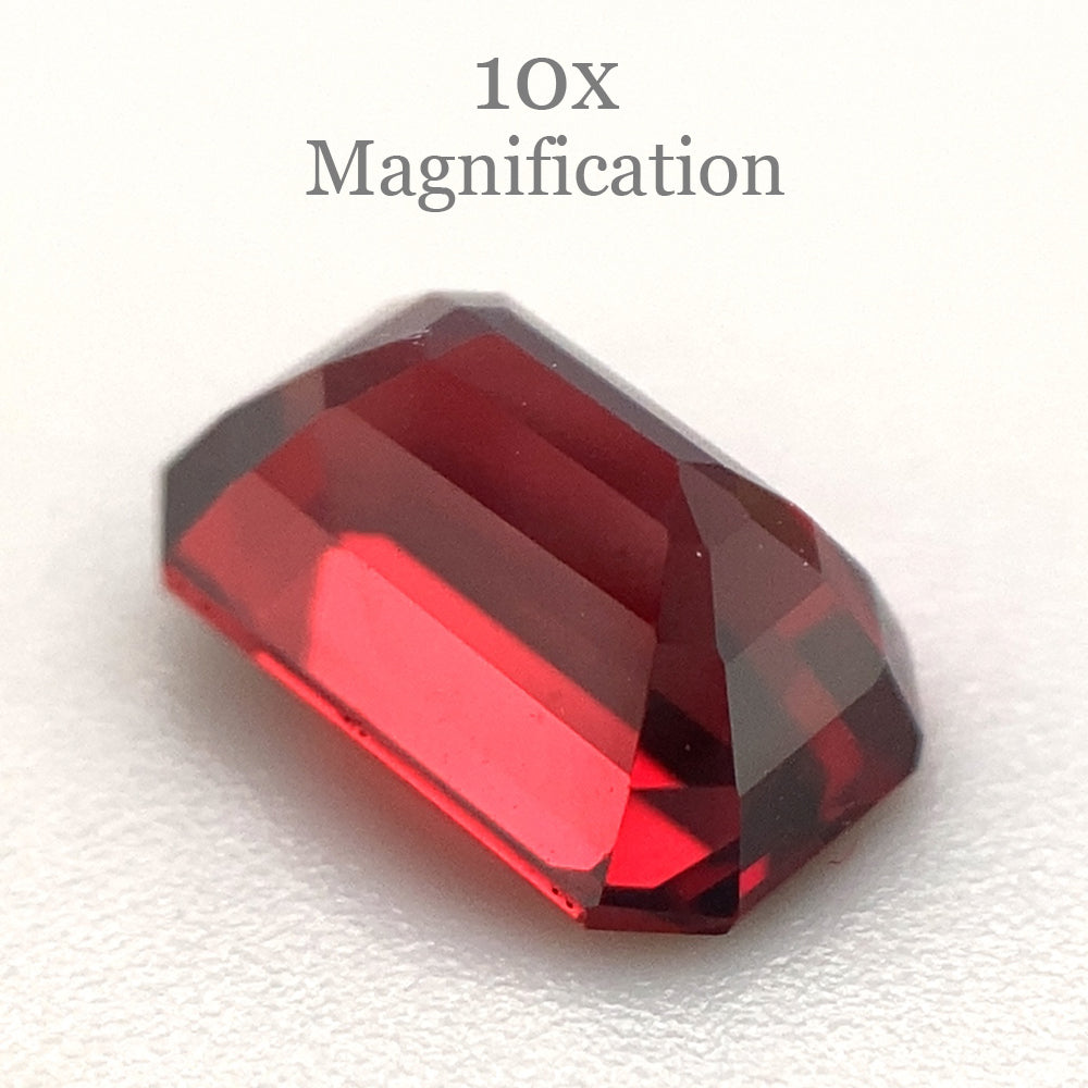 1.33ct Octagonal/Emerald Cut Orangy Red Spinel GIA Certified Burma (Myanmar) Unheated - Skyjems Wholesale Gemstones