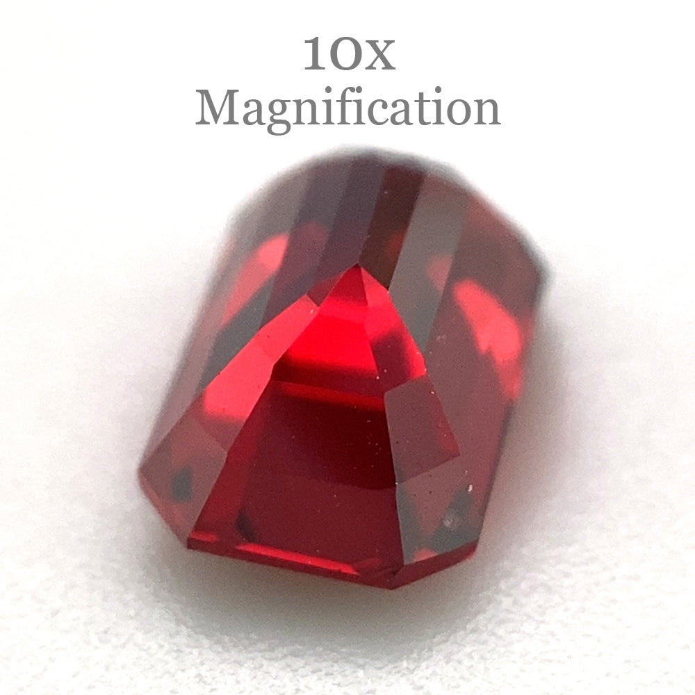 1.33ct Octagonal/Emerald Cut Orangy Red Spinel GIA Certified Burma (Myanmar) Unheated - Skyjems Wholesale Gemstones