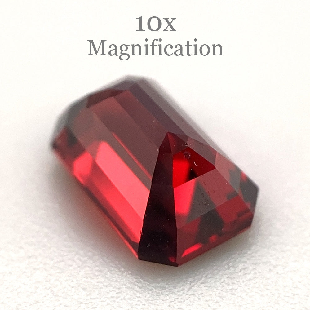 1.33ct Octagonal/Emerald Cut Orangy Red Spinel GIA Certified Burma (Myanmar) Unheated - Skyjems Wholesale Gemstones