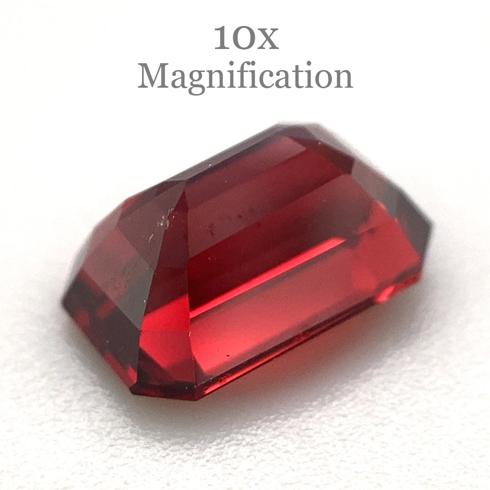 1.33ct Octagonal/Emerald Cut Orangy Red Spinel GIA Certified Burma (Myanmar) Unheated - Skyjems Wholesale Gemstones