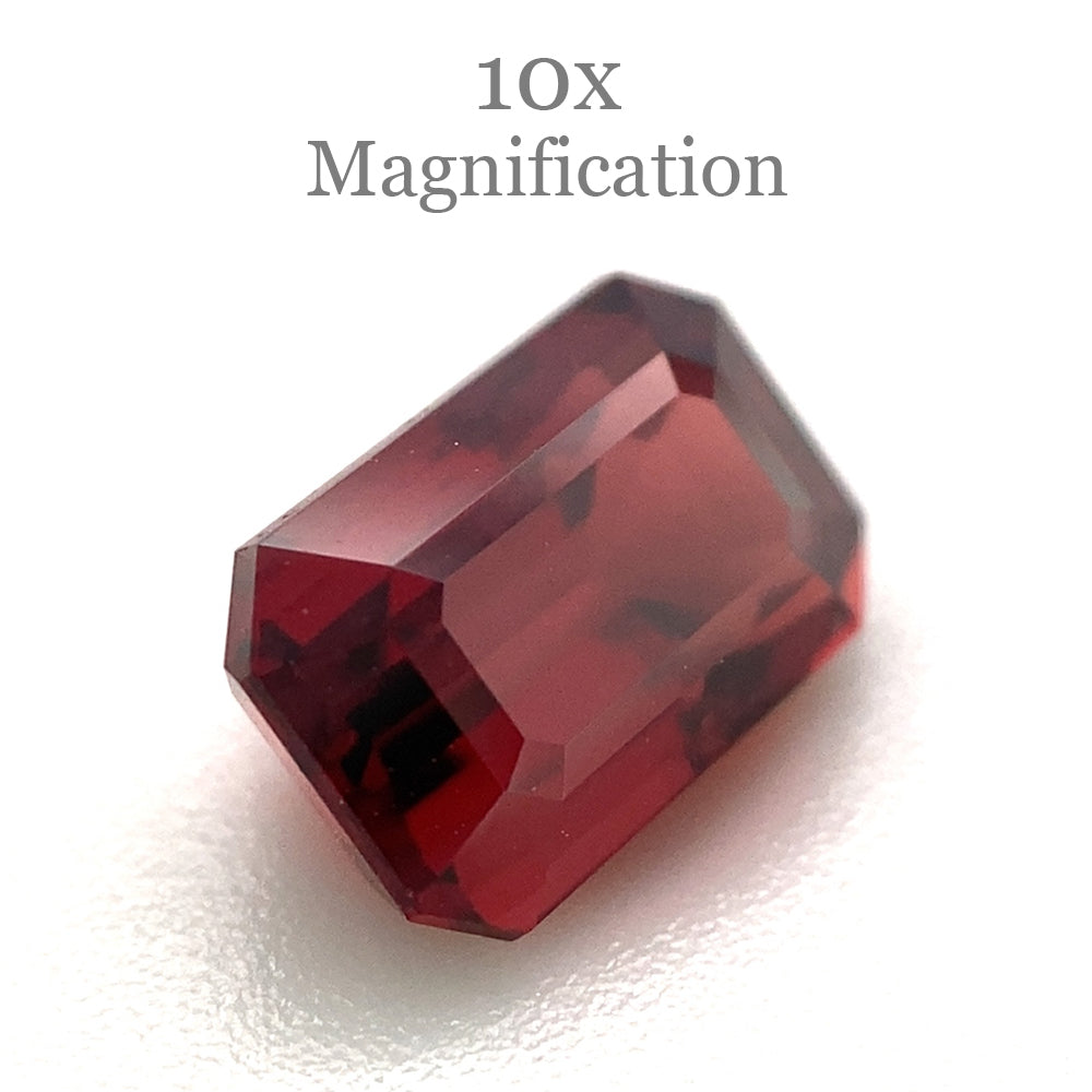 1.33ct Octagonal/Emerald Cut Orangy Red Spinel GIA Certified Burma (Myanmar) Unheated - Skyjems Wholesale Gemstones