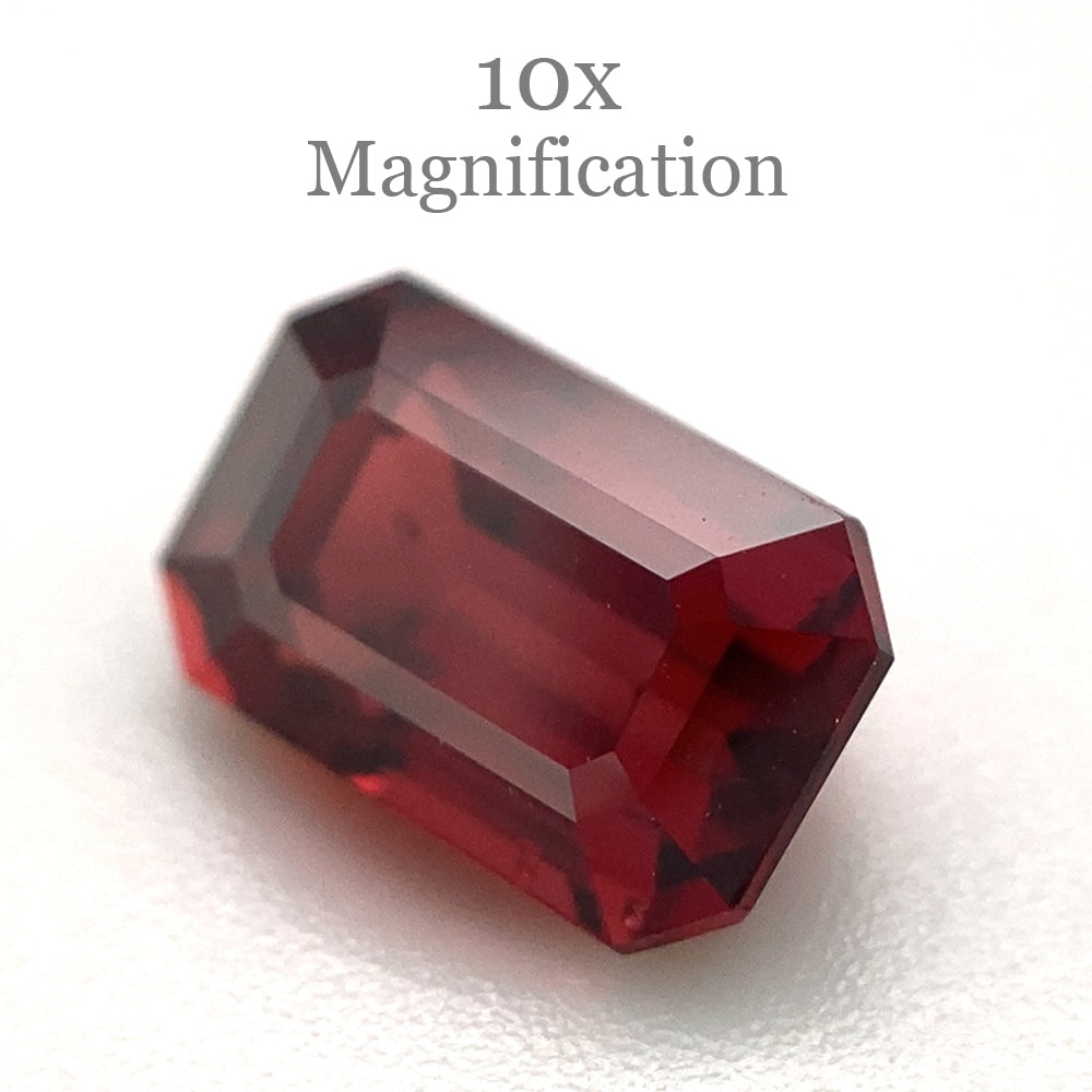 1.33ct Octagonal/Emerald Cut Orangy Red Spinel GIA Certified Burma (Myanmar) Unheated - Skyjems Wholesale Gemstones