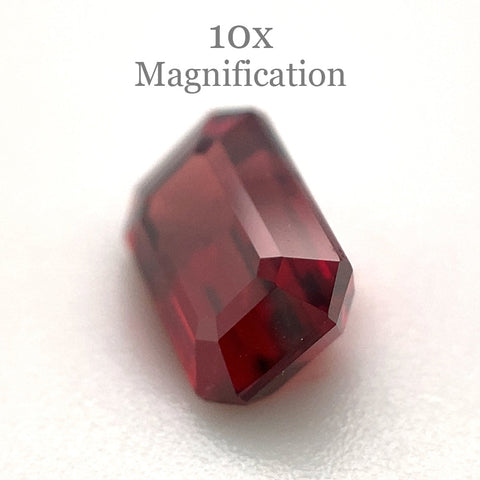 1.33ct Octagonal/Emerald Cut Orangy Red Spinel GIA Certified Burma (Myanmar) Unheated