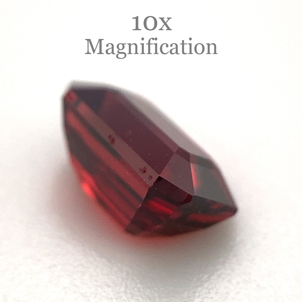 1.33ct Octagonal/Emerald Cut Orangy Red Spinel GIA Certified Burma (Myanmar) Unheated - Skyjems Wholesale Gemstones